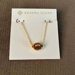 Kendra Scott Football Pendant Necklace